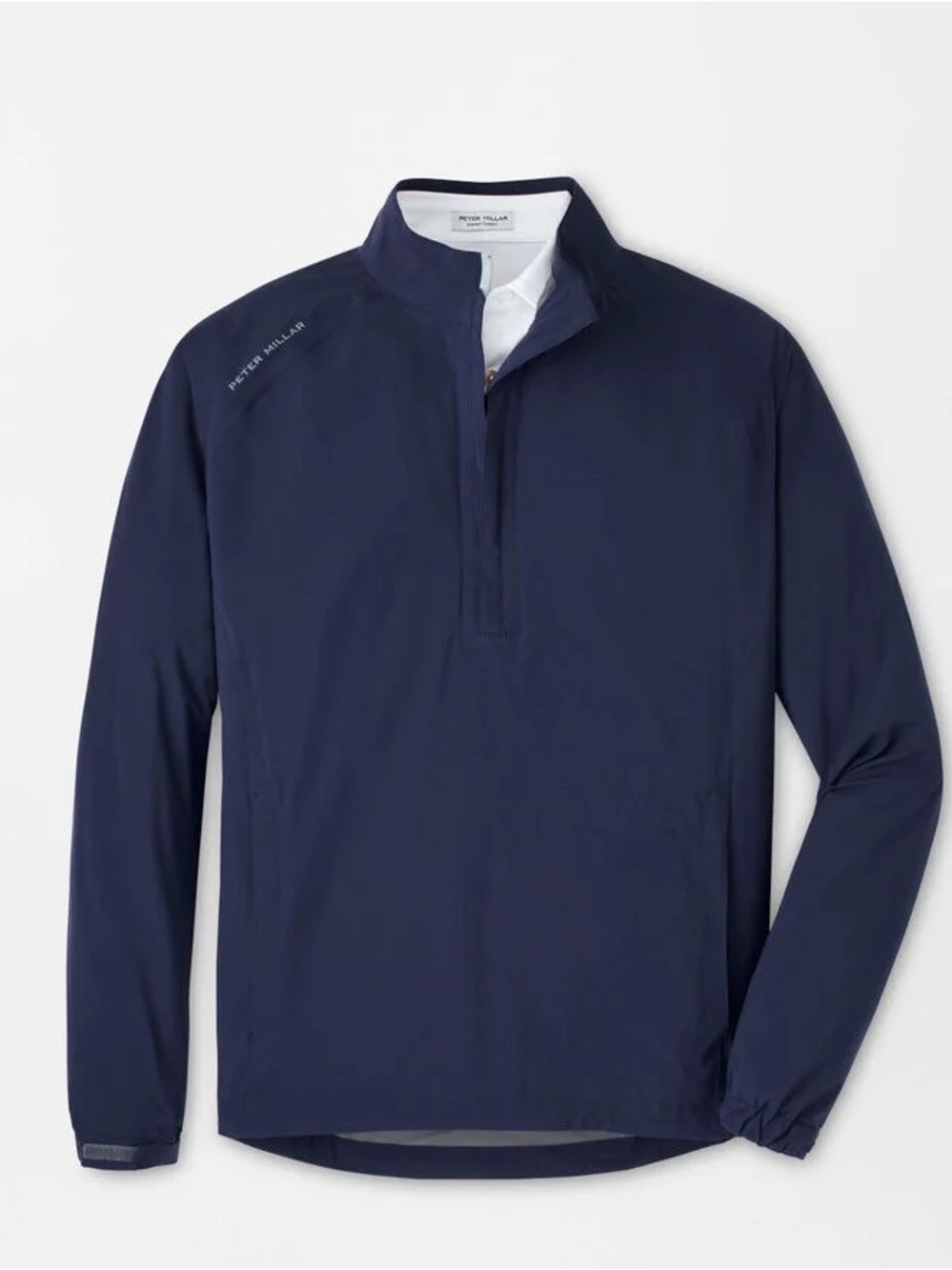 Peter Millar Men’s Blue Shield Half-Zip Rain Shell Jacket Size XL